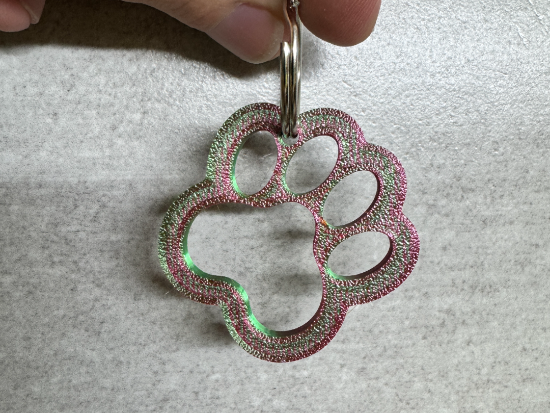 Dog Paw Keychain