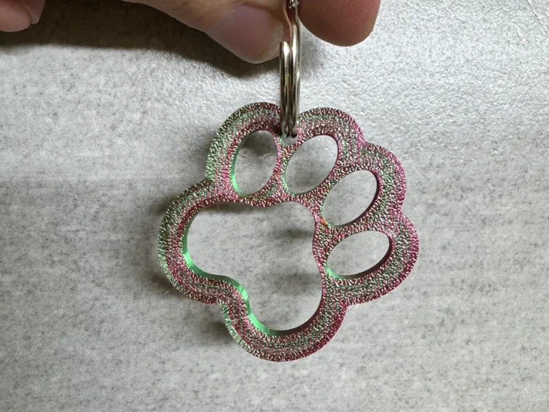 Dog Paw Keychain