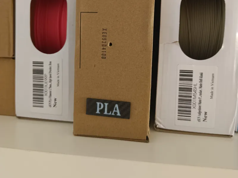 Filamentschild Karton mit gewinde