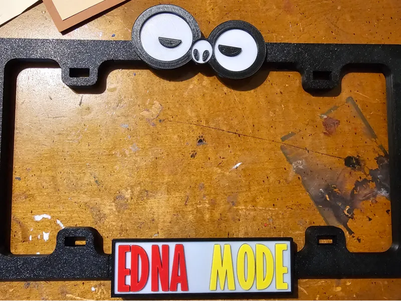 Edna Mode License Plate Frame