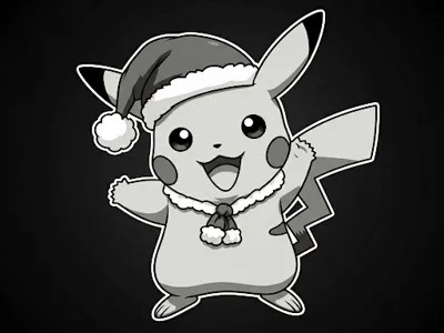 Christmas Pikaczu keychain 