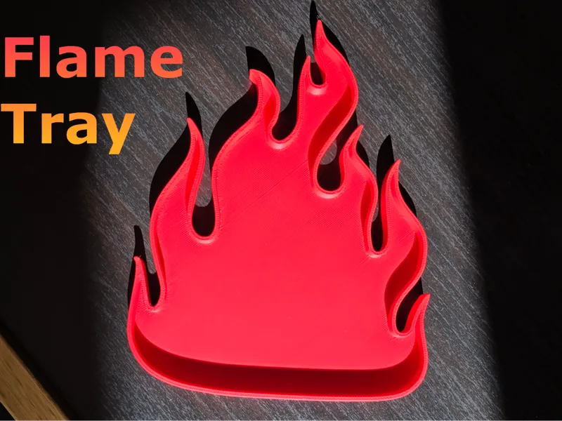 Flame-Shaped Catchall Tray