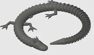 flexi dragon - Free 3D Print Model - MakerWorld