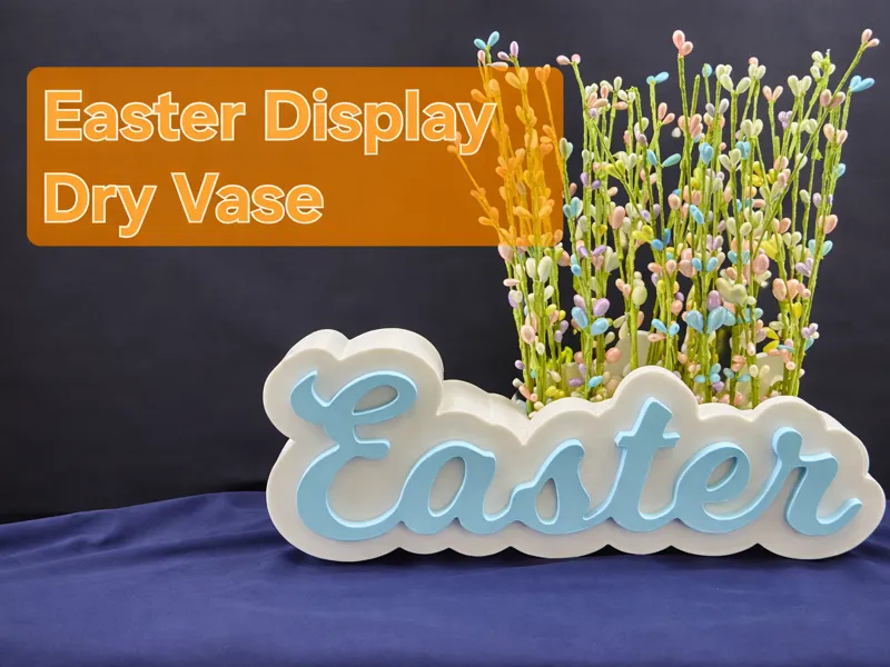 Easter Display Dry Vase