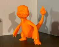 Statue low poly Charmeleon (Pokémon) — photo 1