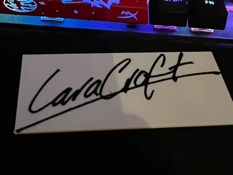Lara Croft Signatures