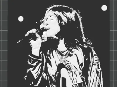 LITOGRAFIA BILLIE EILISH