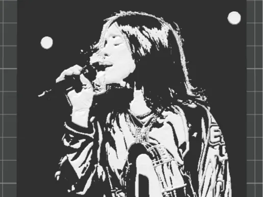 LITOGRAFIA BILLIE EILISH