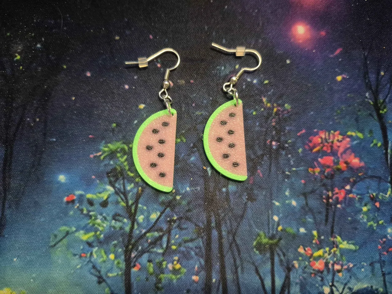 Watermelon Slice Earrings view 2