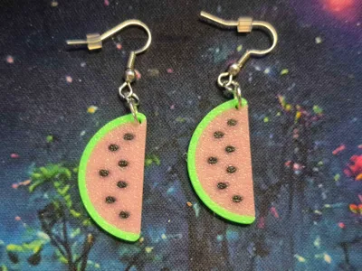 Watermelon Slice Earrings