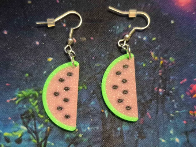 Watermelon Slice Earrings