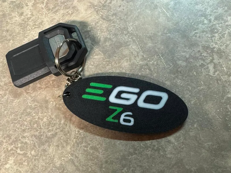 Ego Z6 zero turn mower keychain