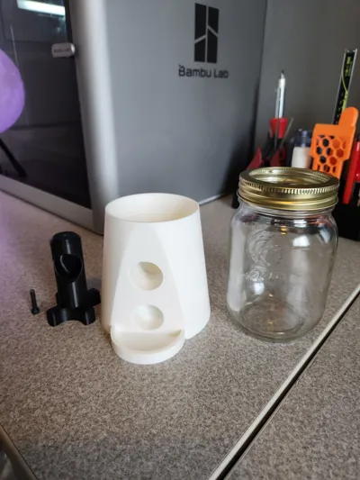 Simple Mason Jar Candy Machine - Free 3D Print Model - MakerWorld