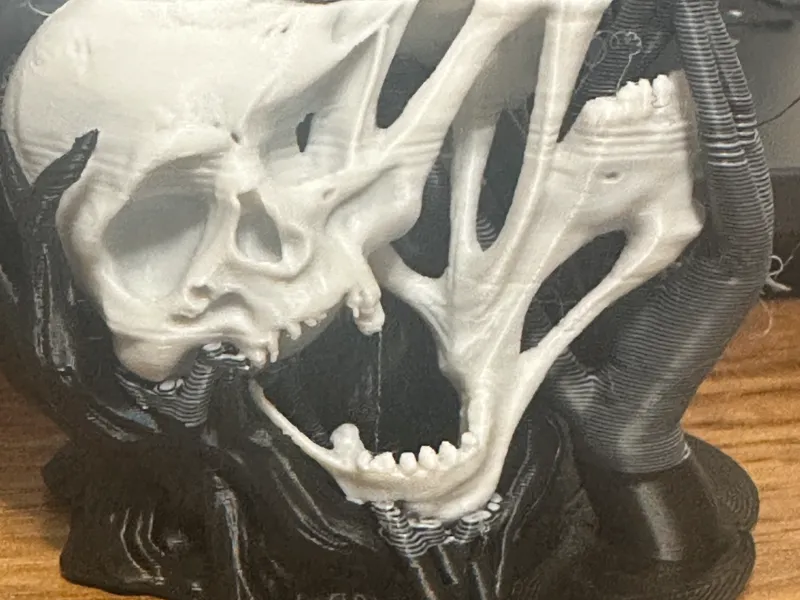 The Inner Scream - Dual Skull Sculpture