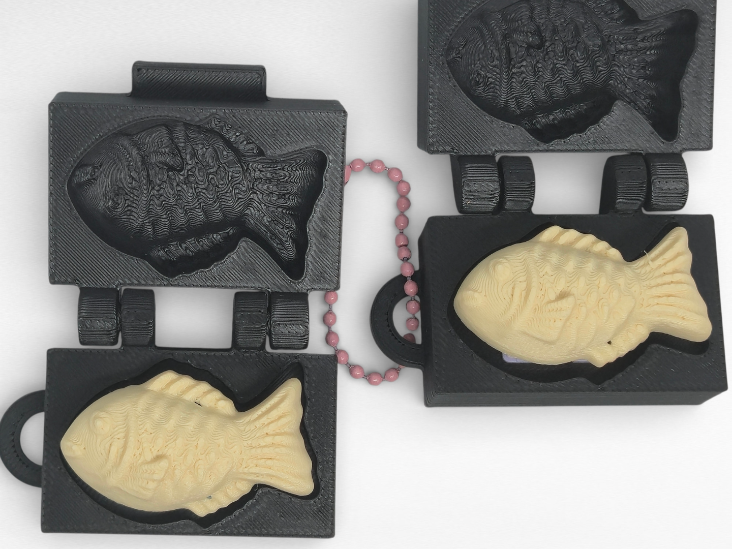 Bungeoppang Fish Bun pancake keychain with 