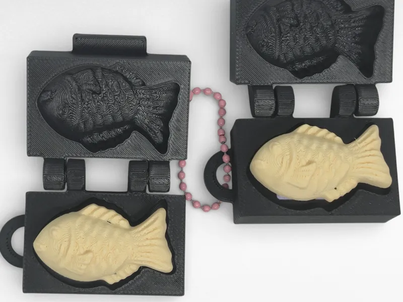 Bungeoppang Fish Bun pancake keychain with