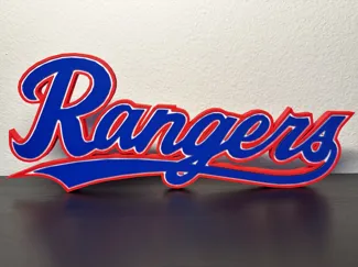 Texas Rangers Script Logo