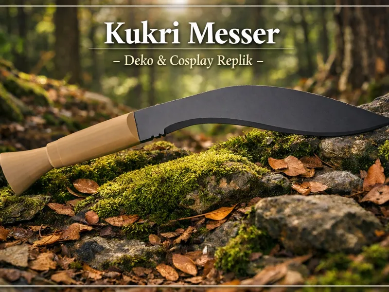 Kukri Messer / Prop für Cosplay & Deko
