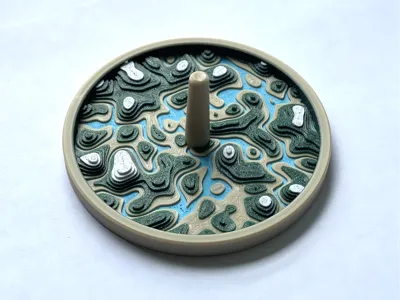 Topo Ring Tray - Relief Colors