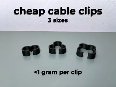 Cable Organizer Clips (3 sizes) Cheap and fast.