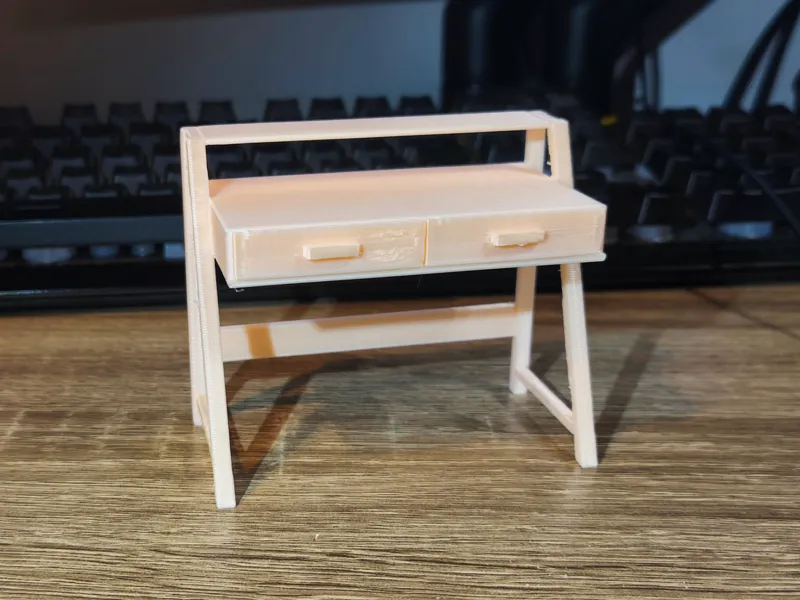 Miniature dollhouse desk