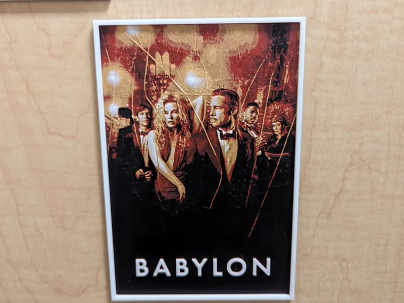 Babylon (2022) HueForge Movie Poster