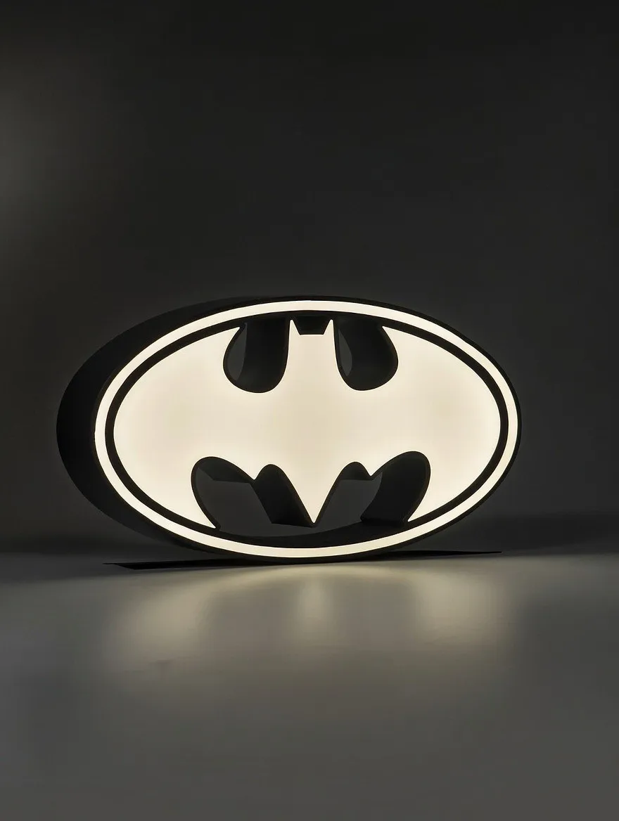 Batman Wire Sign Batman Light Sign - Free 3D Print Model - MakerWorld