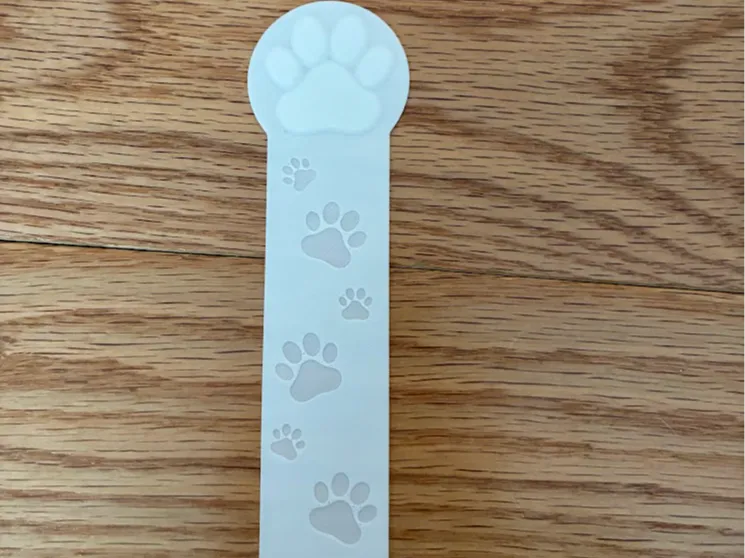 Paw Print Bookmark
