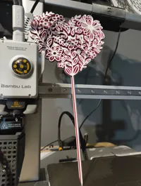 Heart with a stem - 3 Colors