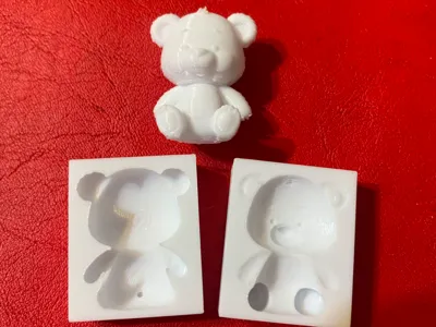 Sitting Cute Bear Mold