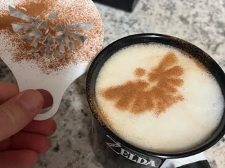 Zelda Latte Art Stencil (remix)