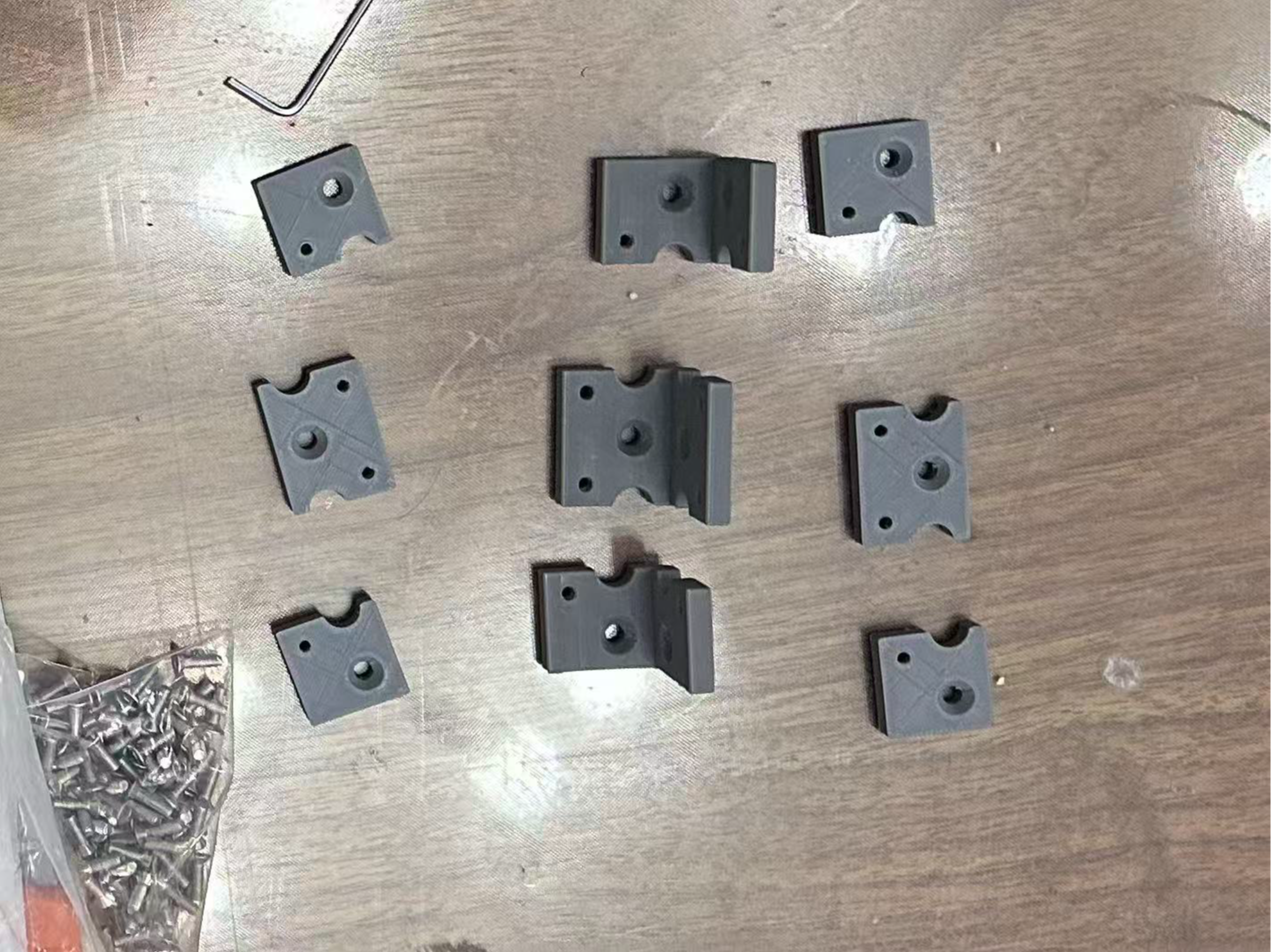 40mm 模数参数化模型拼接洞洞板系统配套安装件