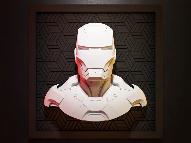 Iron Man Modular Wall Art - Swappable Backgrounds