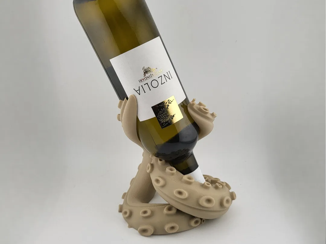 Octopus Tentacle kraken Wine Bottle Holder Stand by Mad power MakerWorld: Download Free 3D Models - 3D model önizlemesi