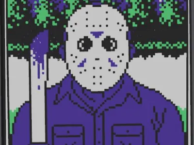 Friday the 13th Jason Voorhees NES Game Lightbox