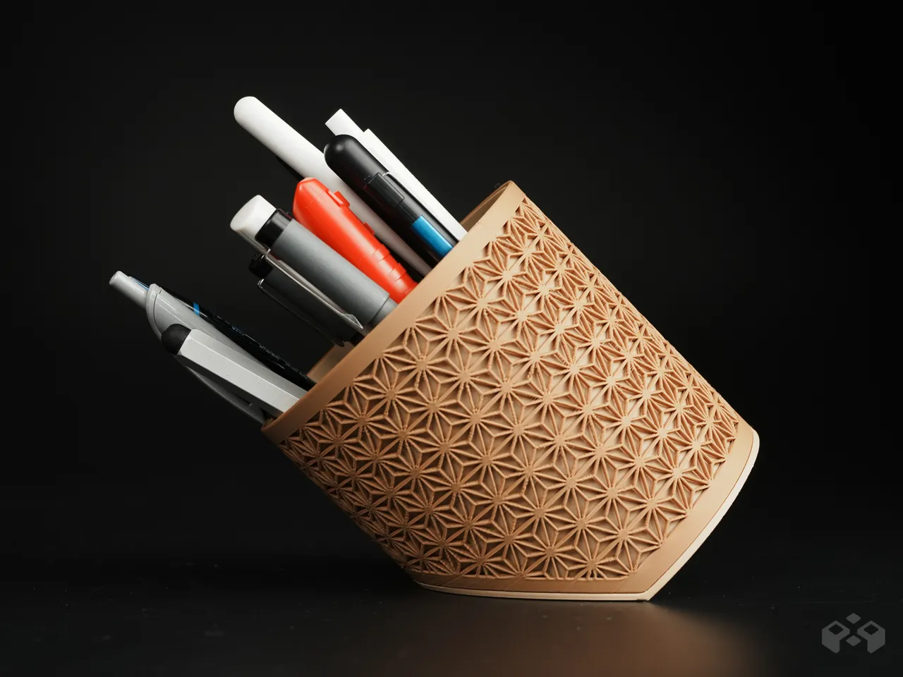 Asanoha Pen Holder - Desk Organizer view 3