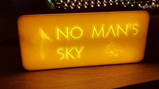 "No Man's Sky" Litho Lamp Cover