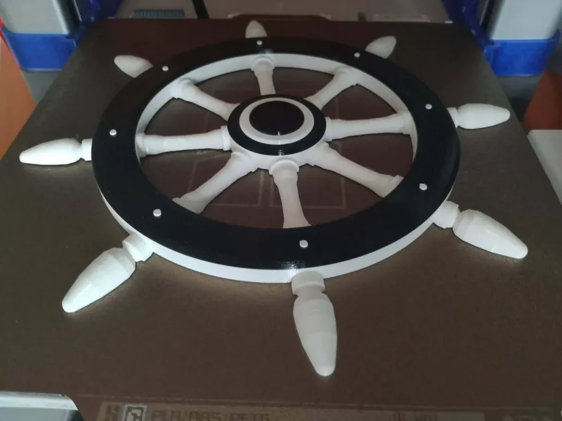Ship Steering Wheel – Nautical 3D Wall Decoration