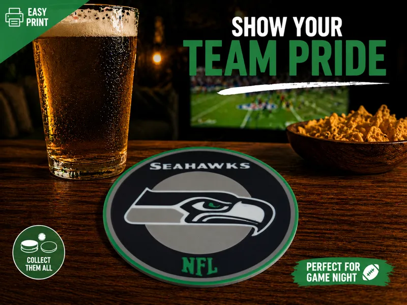 seattle seahawks coaster nfl