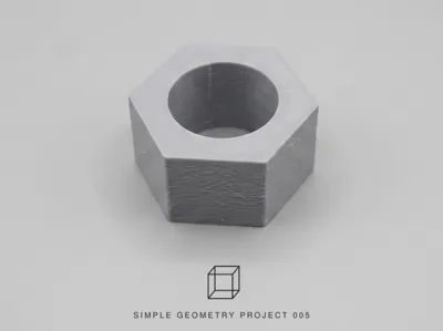 005-AN HEX EXTRUSION WITH A ROUND HOLE