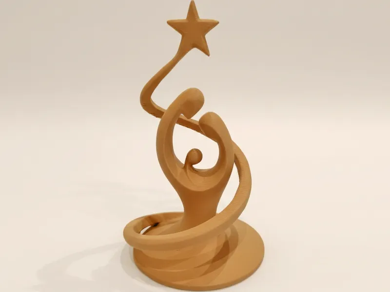Holy Family Nativity Spiral Holy Tree & Comet