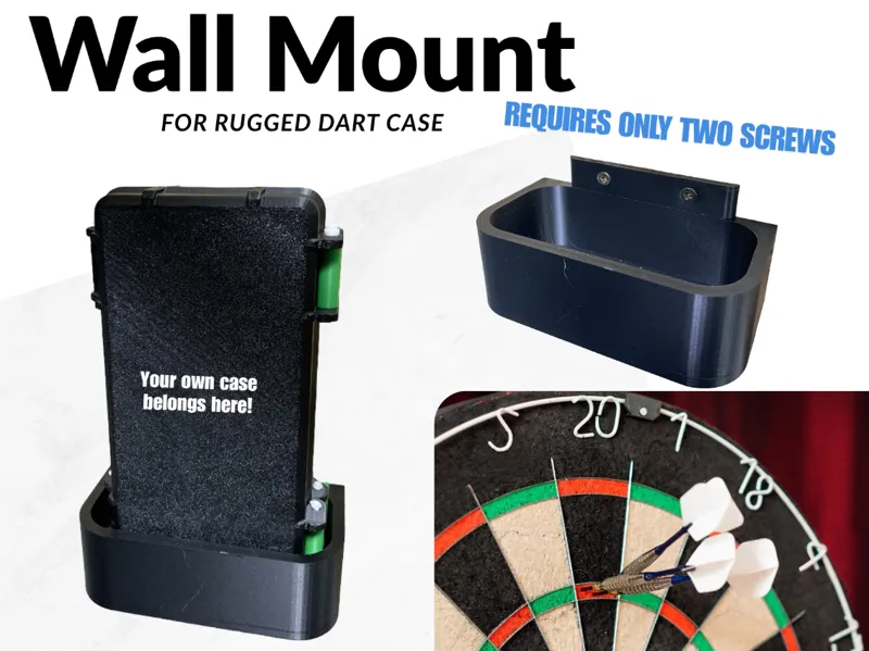 Wandhalterung für Rugged Darts Case - for darts