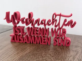 Weihnachten Deko Schriftzug 