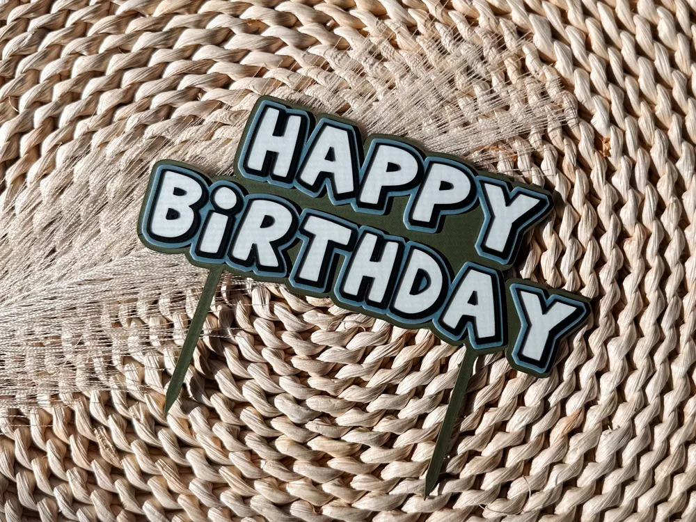 Happy Birthday Cake Topper by Eddie_Winslow MakerWorld: Download Free ...