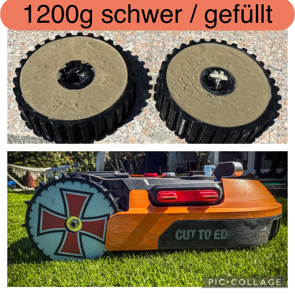 Ruedas y neumáticos WORX KRESS Landroid STEP/CAD - Modelo de