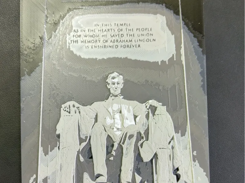 HueForge Lincoln Memorial