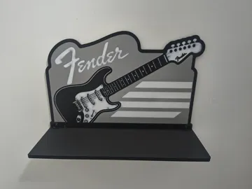 Estante o repisa: Fender Stratocaster Guitar Wall Shelf — vista de referencia 3