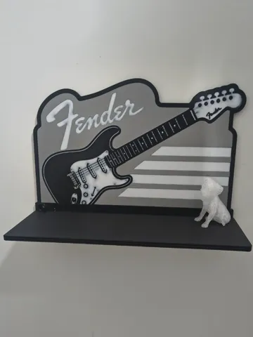 Estante o repisa: Fender Stratocaster Guitar Wall Shelf — vista de referencia 2