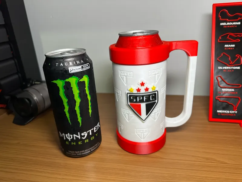 Porta Latas São Paulo Futebol Clube Com Alça