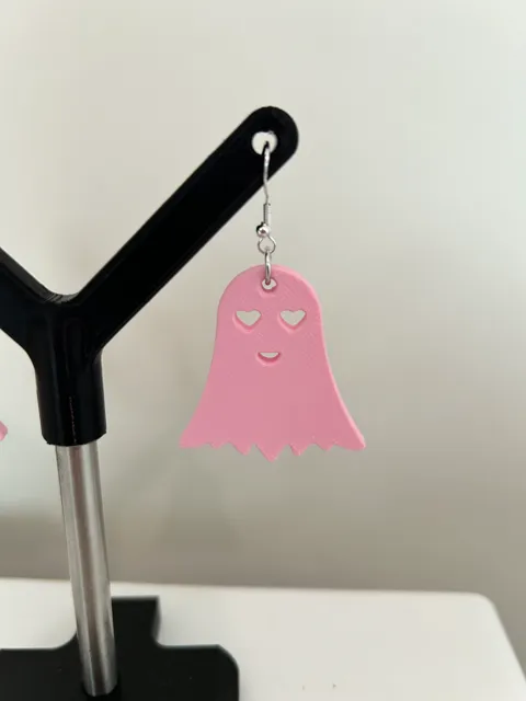 Cute ghost earrings view 2